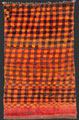 TM 2312, unique pile rug with a blurred diamond grid drawing, from an area in the western foothills of the Middle Atlas north / north-west of Boujad, Morocco, 1970s/80s, 290 x 180 cm / 8' 7'' x 6', high resolution image + price on request



